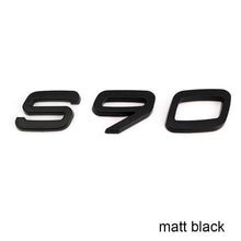 將圖片載入圖庫檢視器 Letters Numbers Emblem S60 S60L S90 XC60 XC90 Car Styling Trunk Lid Badge Decal Car Sticker for Volvo Glossy Matte Black Chrome
