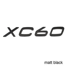 將圖片載入圖庫檢視器 Letters Numbers Emblem S60 S60L S90 XC60 XC90 Car Styling Trunk Lid Badge Decal Car Sticker for Volvo Glossy Matte Black Chrome
