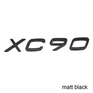 Letters Numbers Emblem S60 S60L S90 XC60 XC90 Car Styling Trunk Lid Badge Decal Car Sticker for Volvo Glossy Matte Black Chrome