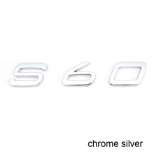 將圖片載入圖庫檢視器 Letters Numbers Emblem S60 S60L S90 XC60 XC90 Car Styling Trunk Lid Badge Decal Car Sticker for Volvo Glossy Matte Black Chrome
