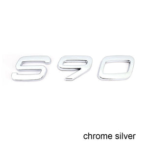 Letters Numbers Emblem S60 S60L S90 XC60 XC90 Car Styling Trunk Lid Badge Decal Car Sticker for Volvo Glossy Matte Black Chrome