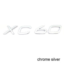 將圖片載入圖庫檢視器 Letters Numbers Emblem S60 S60L S90 XC60 XC90 Car Styling Trunk Lid Badge Decal Car Sticker for Volvo Glossy Matte Black Chrome
