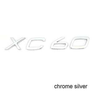 Letters Numbers Emblem S60 S60L S90 XC60 XC90 Car Styling Trunk Lid Badge Decal Car Sticker for Volvo Glossy Matte Black Chrome