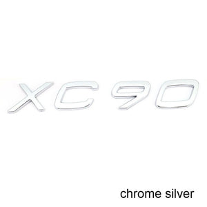 Letters Numbers Emblem S60 S60L S90 XC60 XC90 Car Styling Trunk Lid Badge Decal Car Sticker for Volvo Glossy Matte Black Chrome