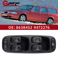 Load image into Gallery viewer, G-Parts 8638452 Car Front Door Driver Side Electric Master Power Window Control Switch Button For Volvo V70 S70 XC70 1995-2000
