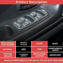 Load image into Gallery viewer, G-Parts 8638452 Car Front Door Driver Side Electric Master Power Window Control Switch Button For Volvo V70 S70 XC70 1995-2000
