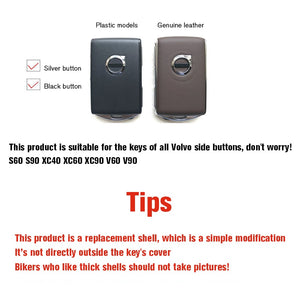 1x Keyless Entry Remote Control Refit Acrylic Car Key Shell Replacement for Volvo 2015-2018 XC90 S90 V90 2018 XC60 Case Only