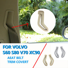 Load image into Gallery viewer, For Volvo S60 S80 V70 XC90 Left / Right Front Seat Belt Selector Gate Seat Belt Trim Cover Grey / Beige 39885877  39966529
